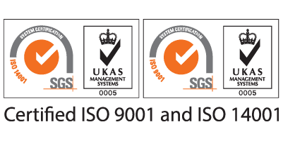 Certified ISO 9001 and ISO 14001